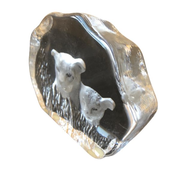 Kosta Boda Sweden Iceberg.Mats Johasson Artist Glass Sculpture Figurine Cougar - Picture 3 of 10